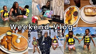 Spend the weekend with us | Unboxing |Brunch at IHOP |We went to the country side Splash waterpark