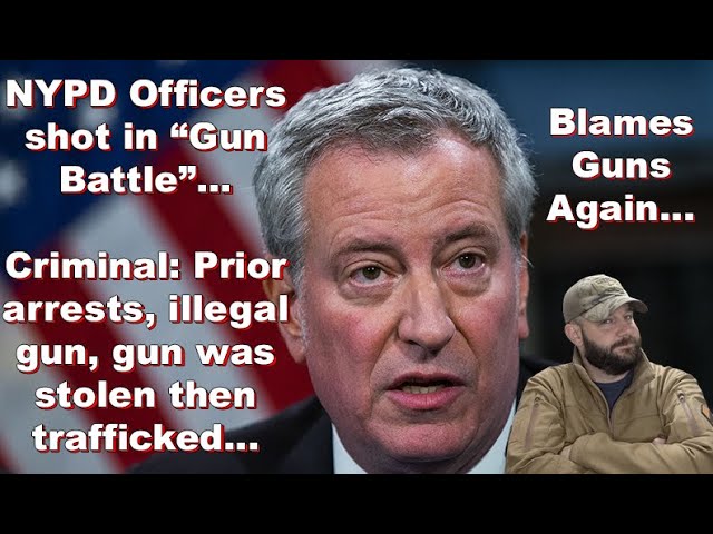 Two NYPD Officers wounded in Gun Battle... Stolen, trafficked gun used by a criminal in NYC...