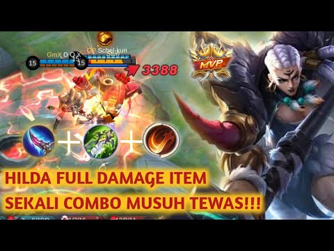 HILDA OFFLANE GAMEPLAY TERBARU | BUILD TERSAKIT 2021 BUILD HILDA TERSAKIT TOP GLOBAL MOBILE LEGENDS
