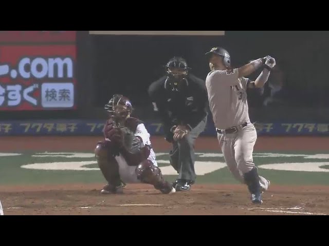 【8回表】伸びる伸びる!! バファローズ・小谷野がライトポール際へ同点ソロ!! 2015/9/18 E-Bs