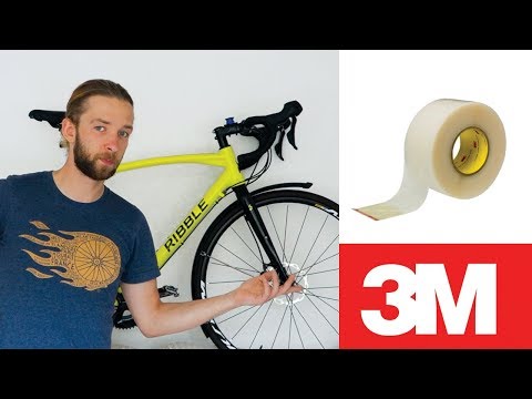 How to Protect Bike Frame From Scratches With Helicopter Tape