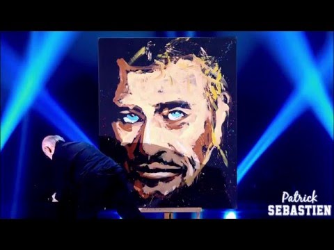 HOMMAGE A JOHNNY HALLYDAY - JEAN PIERRE BLANCHARD / PEINTRE - LE PLUS GRAND CABARET DU MONDE