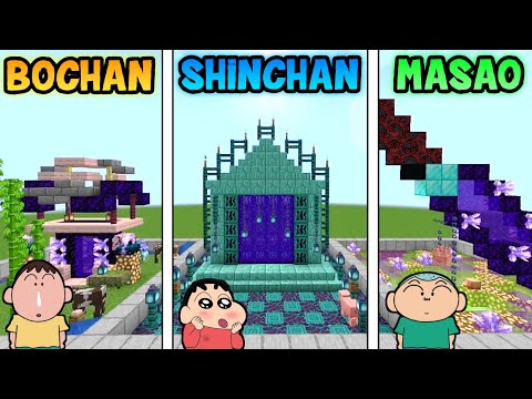 Insane Minecraft Nether Challenge - ShinChan vs BoMasao!