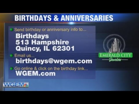 Birthdays and Anniversaries: June 2, 2023