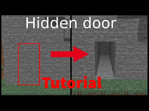 Hidden piston door I Versteckte Tür I Easy Minecraft Redstone Tutorial I Minecraft Java + Bedrock