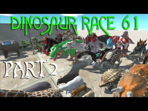 DINOSAUR RACE 61 PART 2 - Animal Revolt Battle Simulator