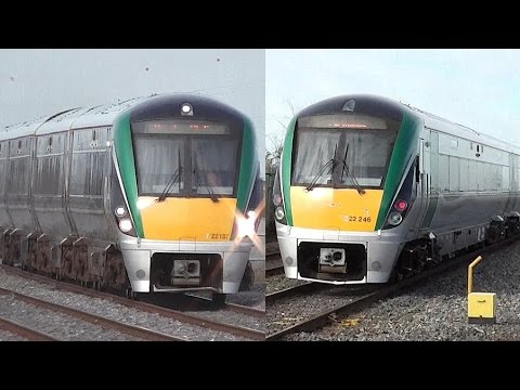 Irish Rail 22000 Class Intercity Trains x 2 - Clondalkin & Fonthill, Dublin