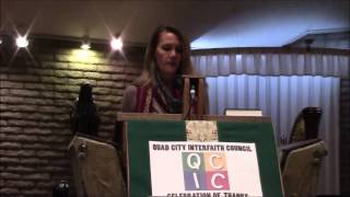 Granite Peak's Barbara Braswell Reading at Interfaith Celebration