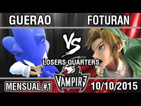 [Vampir3 Mensual #1] Guerao (Sonic, Pit) vs FotuRAN (Link) SSB4 Losers Quarters - Top 8
