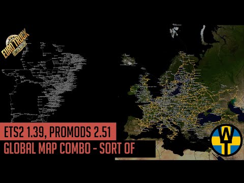 ETS2 1.39 - Promods 2.51 Global Map Combo (aka Eurasia combo + EAA)