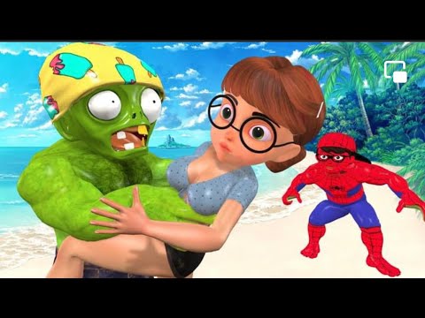 Scary Teacher 3D Superheroes Nickhulk VS Zombie -Nick Hulk love Tani