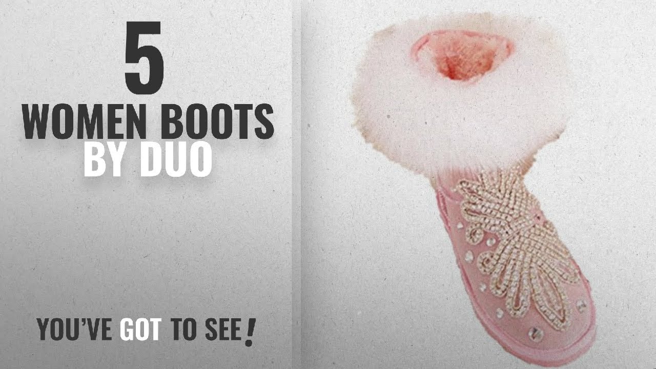 Top 10 Duo Women Boots [2018]: 2017 new hand custom snow boots fox fur original cotton shoes thick