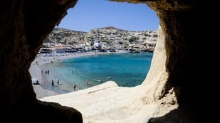 preview picture of video 'Plaża w Matali (Kreta, Grecja) / Matala Beach (Crete, Greece)'