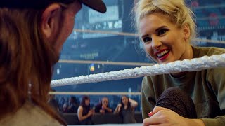 Lacey Evans shows AJ Styles what she keeps in her ring boot: WWE The Day Of: Royal Rumble 2020 video