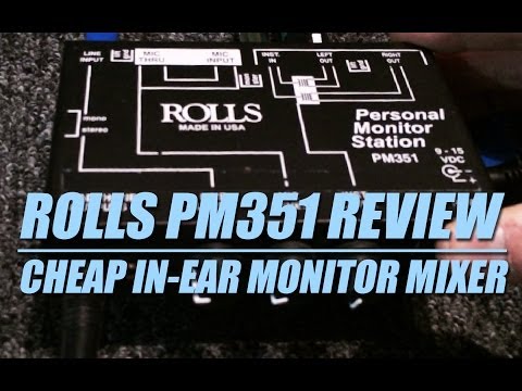 Rolls PM351 Review: Cheap in Ear Monitor System!