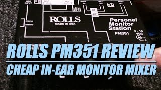 Rolls PM351 Review: Cheap in Ear Monitor System!