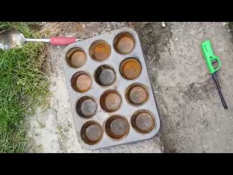 Melting 100 meters of aluminium foil in a home forge