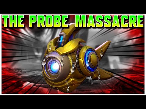 Grubby | SC2 | The Probe MASSACRE