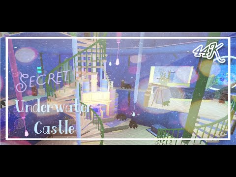 Secret Under Water Castle ~Bloxburg Speed Build~