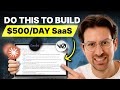 How To Build SaaS App In A Weekend Using AI Steal This