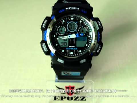 EPOZZ 3001 how to Synchronous hands and digital time