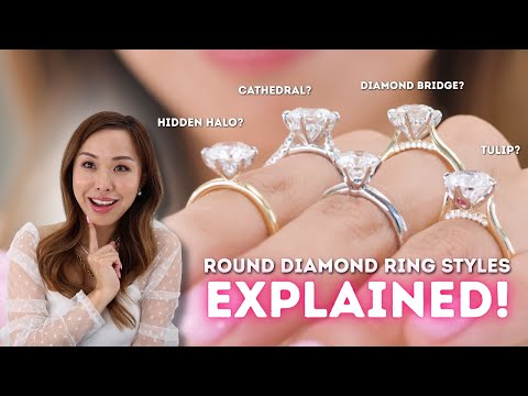 The Most Popular Round Diamond Ring Settings of 2025! + Wedding Band Pairings