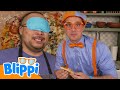 How To Make Pizza With Blippi Food Games With Blippi Blippi Learns