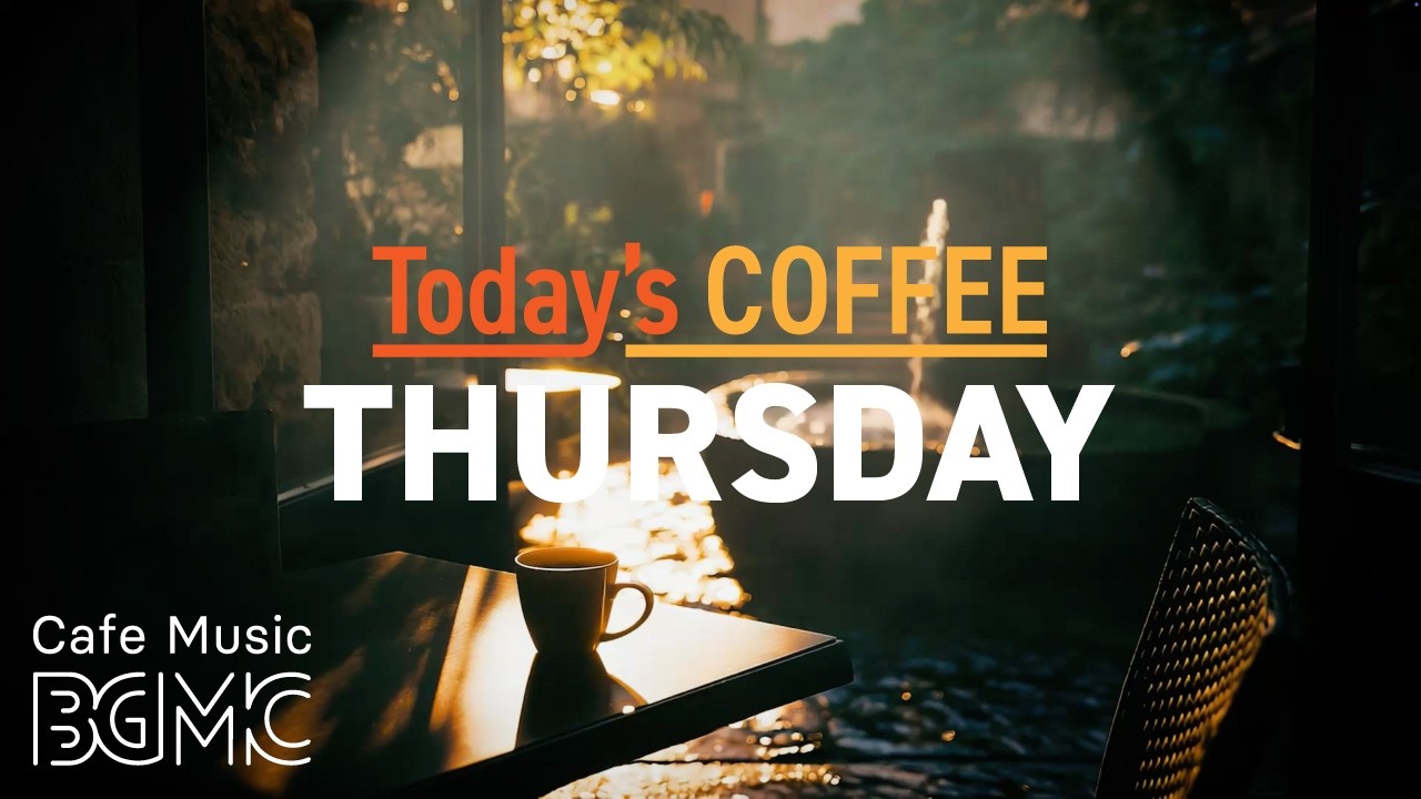 Today's COFFEE THURSDAY: August Golden Evening Cafe Jazz - Soft Bossa Nova for Deep Work