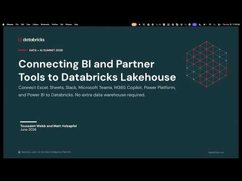 Watch: Connecting BI and Partner Tools to Databricks Lakehouse