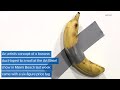 WEB EXTRA 120K Banana Eaten At Art Basel Installation
