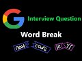 Word Break Dynamic Programming Leetcode 139 Python
