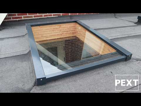 Lichtstraat Daklicht Douglas - 75-150cm breed | Wit RAL 9010 video