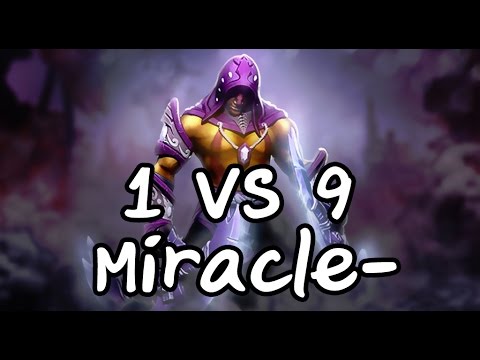 1 VS 9 Antimage Miracle-