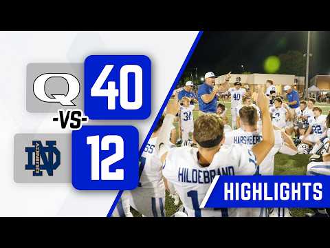 Game Highlights | 2024 | QHS Blue Devils vs Quincy Notre Dame (August 30, 2024)