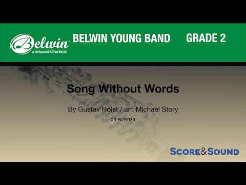 Song Without Words arr. Michael Story - Score & Sound