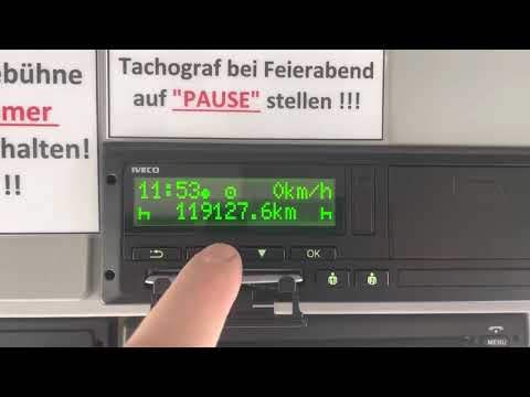 Feierabend und Fahrerkarte raus