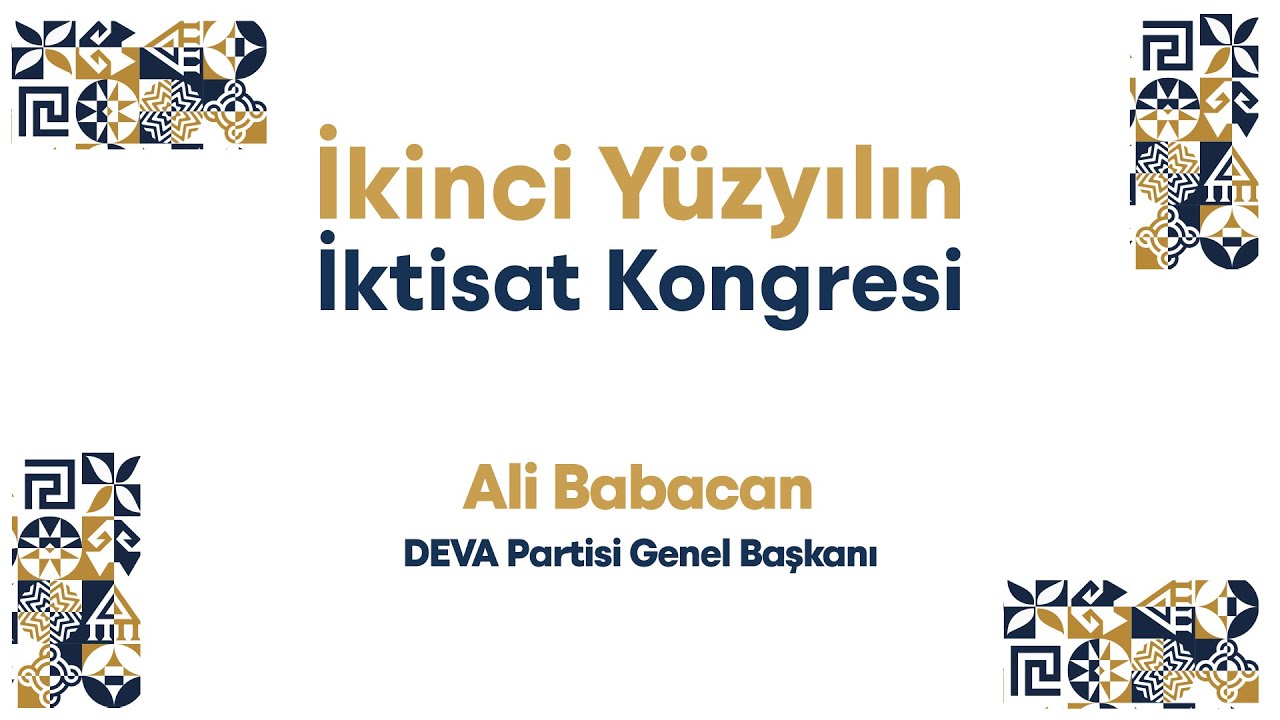 Millet İttifakı Buluşması: DEVA Partisi Genel Başkanı Ali Babacan