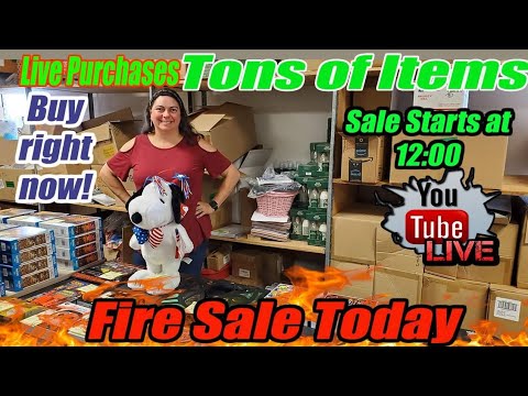 Live Fire Sale At NOON Central Time - Buy Direct From Me --Online Re-seller