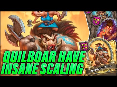 Quilboars Have Insane Scaling Now | Dogdog Hearthstone Battlegrounds