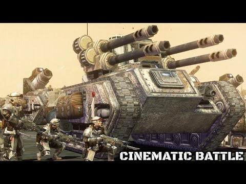 Imperial Guard Artillery vs Orks! - Astartes Mod, Warhammer 40K: Dawn of War 2: Retribution