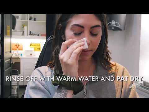 How to clean a nose piercing? Chronic Ink - YouTube