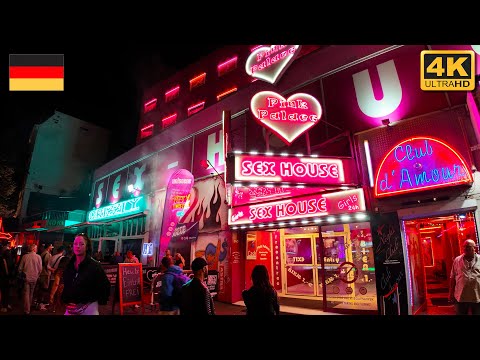 Hamburg Red Light District | Reeperbahn Walkthrough  🇩🇪 Germany