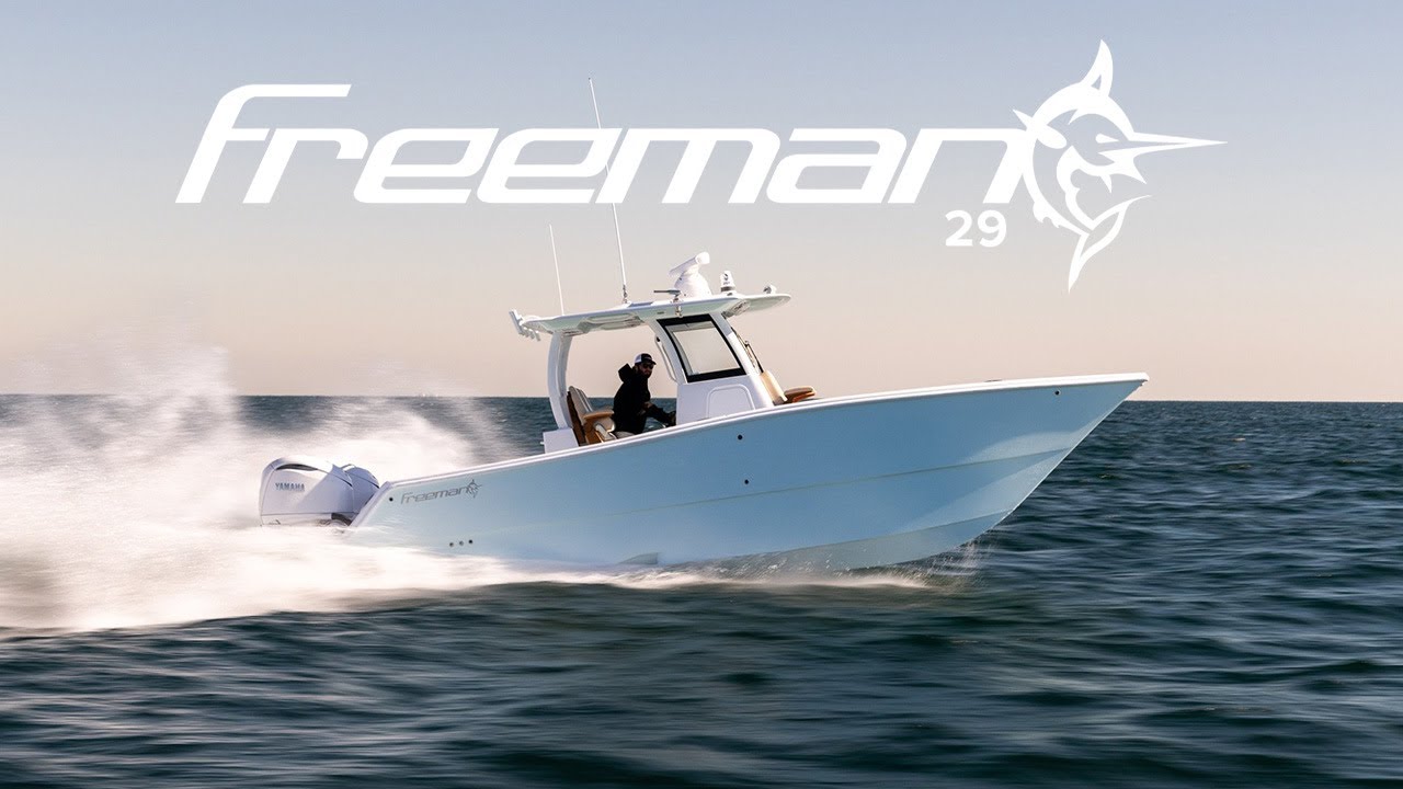 NEW 29' Freeman Debut at Miami Boat Show!! Epic Shrimp and Cook off Dock