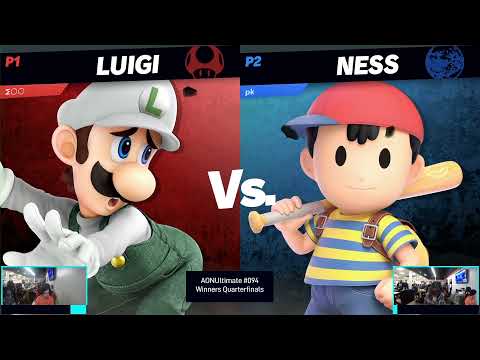 PkChris (Ness) vs GuyGuy (Luigi) | AONUltimate #094 Winners Quarterfinals