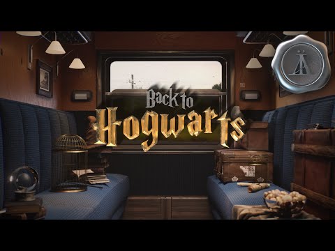 Hogwarts Express Ambience | Rain & Train Sounds for Sleep, Study & Relaxation [3 Hours]