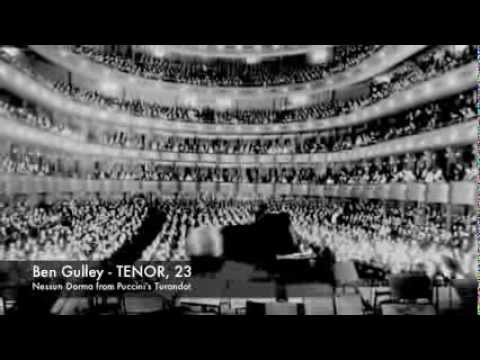 Ben Gulley - TENOR, Nessun Dorma (from 2008 age 23)