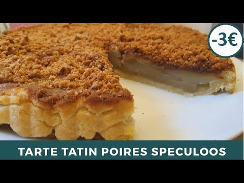 Tarte Tatin aux Poires et aux Speculoos | Recette Facile et Rapide