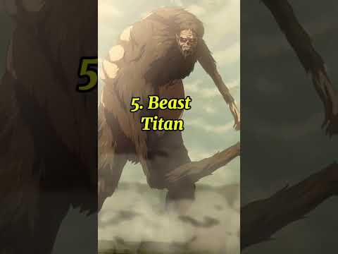 All 9 Titans ranked in Attack on titan #aot #erenyeager #reinerbraun
