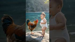 Download lagu Ai generated video look like real | baby boy fighting with rooster #ai #cute #foryou #shorts mp3
