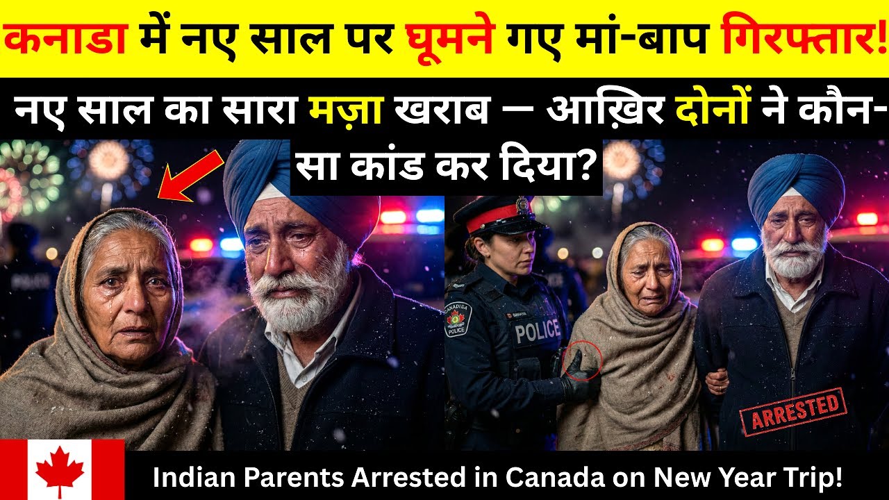🇨🇦 नए साल पर कनाडा घूमने गए भारतीय मां-बाप गिरफ्तार! जश्न बना सजा — वजह जानकर दंग रह जाएंगे!